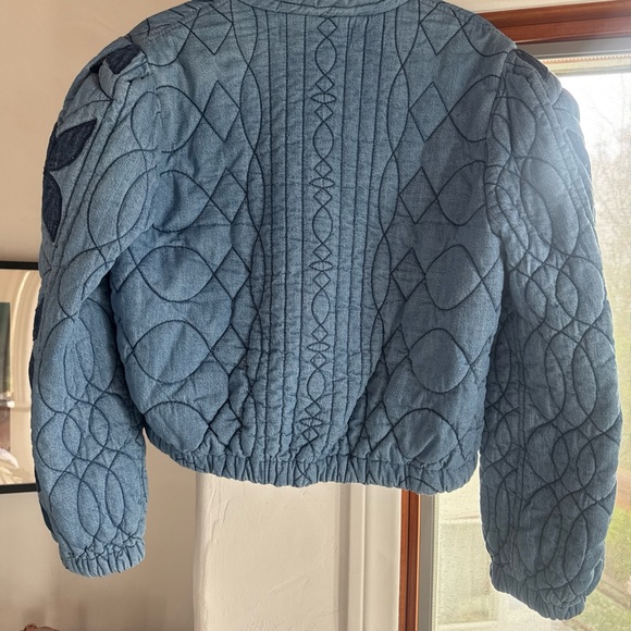 Free People quilted denim jacket M - Picture 6 of 7